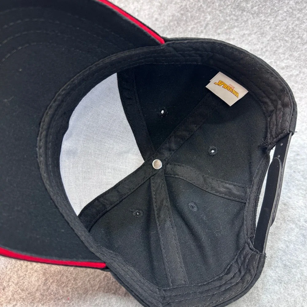 Spider-Man Graphic Boys Black Marvel Baseball Hat Snapback Adjustable Child Size